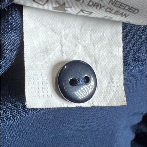 Carolina Belle navy belted cropped jumpsuit size 4 - Picture 6 of 6